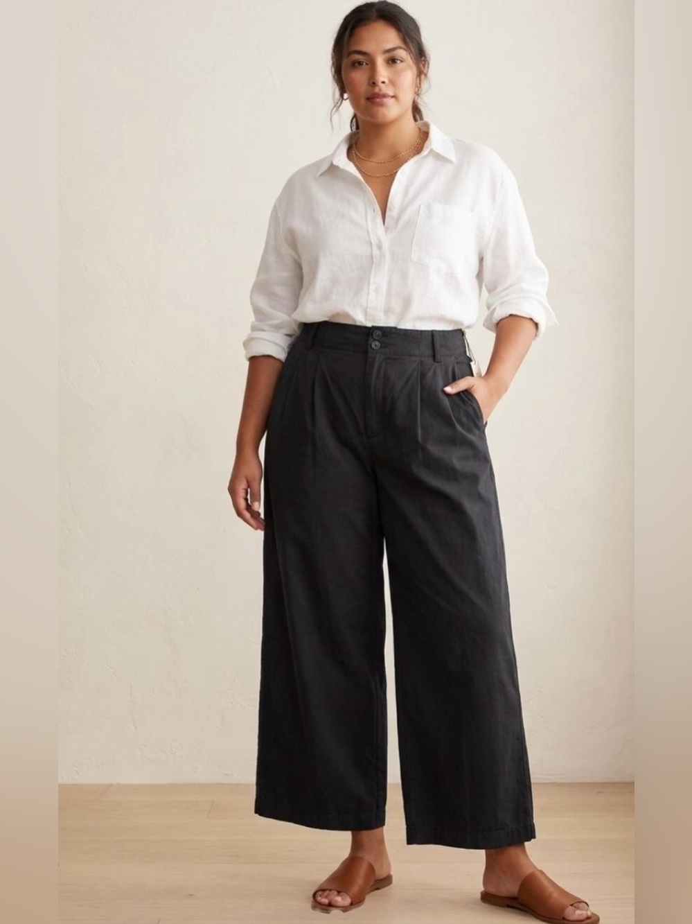 Madewell 00P Black The Harlow Wide Leg Pants